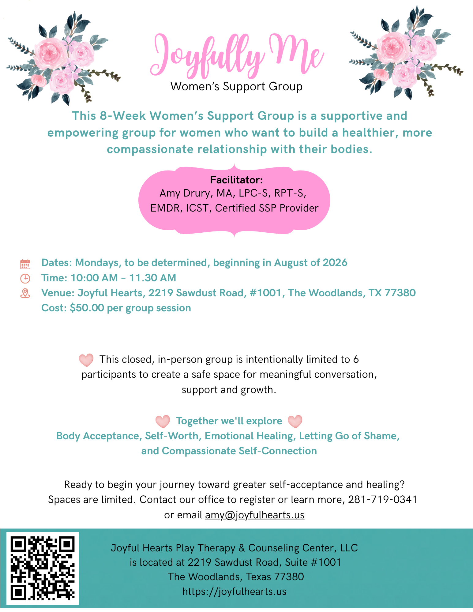 Joyfully Me Women's Support Group Flyer (8.5 x 11 in) (2)